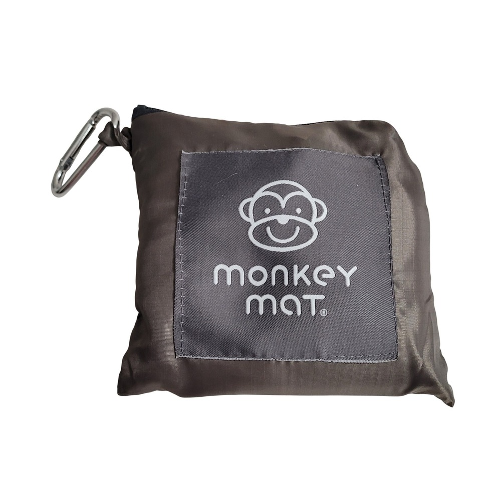 Monkey Mat Portable Travel Water-repellent Nylon Mat Brown 5x5 Weighted Corners
